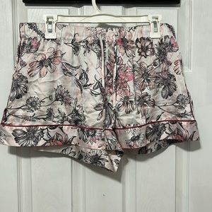 Victorias Secret floral silky pajama shorts large
